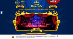 Desktop Screenshot of cyrk-korona.com.pl